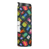 Personalisiertes Weihnachtsmuster Thermosbecher (Nach rechts gedreht)
