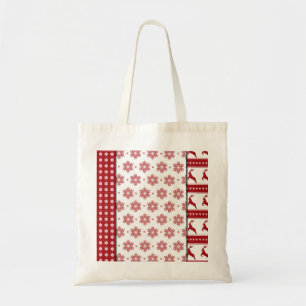 Personalisiertes Weihnachtsmuster Tragetasche