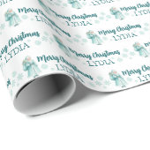 Personalisiertes Weihnachtspapier Geschenkpapier (Rolleneckpunkt)