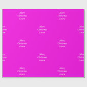 Personalisiertes Weihnachtspapier Geschenkpapier (Flach)