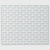 Personalisiertes Weihnachtspapier Geschenkpapier (Flach)