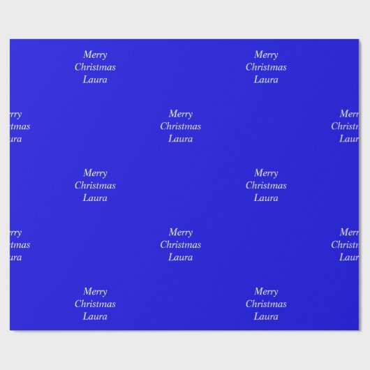 Personalisiertes Weihnachtspapier Geschenkpapier (Flach)