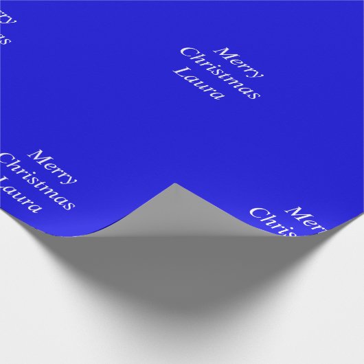 Personalisiertes Weihnachtspapier Geschenkpapier (Ecke)