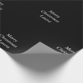 Personalisiertes Weihnachtspapier Geschenkpapier (Ecke)