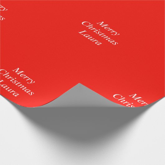 Personalisiertes Weihnachtspapier Geschenkpapier (Ecke)