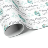 Personalisiertes Weihnachtspapier Geschenkpapier (Rolleneckpunkt)