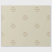Personalisiertes Weihnachtspapier Geschenkpapier (Flach)