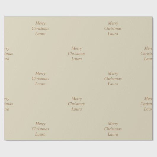 Personalisiertes Weihnachtspapier Geschenkpapier (Flach)