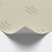 Personalisiertes Weihnachtspapier Geschenkpapier (Ecke)