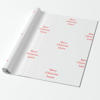 Personalisiertes Weihnachtspapier Geschenkpapier