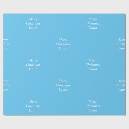 Personalisiertes Weihnachtspapier Geschenkpapier (Flach)
