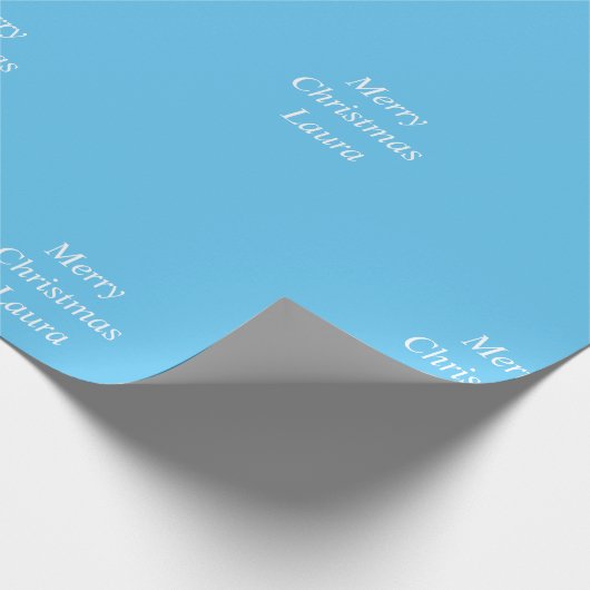 Personalisiertes Weihnachtspapier Geschenkpapier (Ecke)