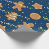 Personalisiertes Weihnachtspapier Geschenkpapier (Ecke)