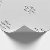 Personalisiertes Weihnachtspapier Geschenkpapier (Ecke)