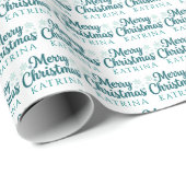 Personalisiertes Weihnachtspapier Geschenkpapier (Rolleneckpunkt)