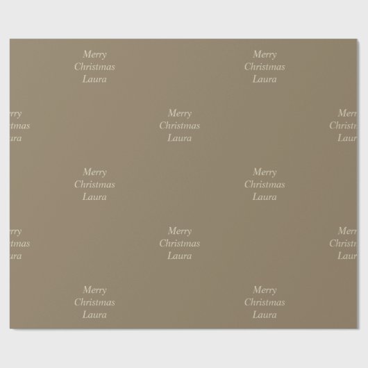 Personalisiertes Weihnachtspapier Geschenkpapier (Flach)