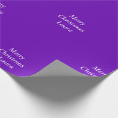 Personalisiertes Weihnachtspapier Geschenkpapier (Ecke)