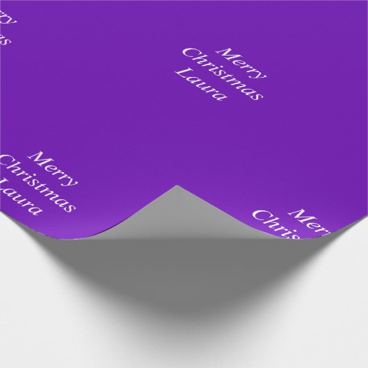 Personalisiertes Weihnachtspapier Geschenkpapier (Ecke)