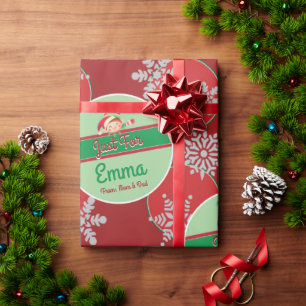 Personalisiertes Weihnachtspapier Geschenkpapier