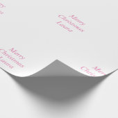 Personalisiertes Weihnachtspapier Geschenkpapier (Ecke)
