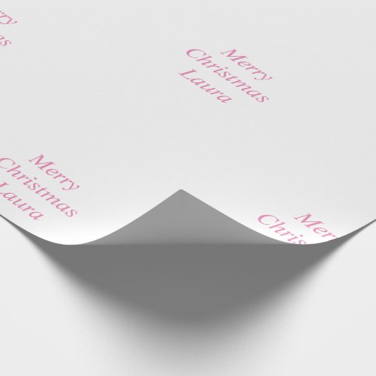 Personalisiertes Weihnachtspapier Geschenkpapier (Ecke)