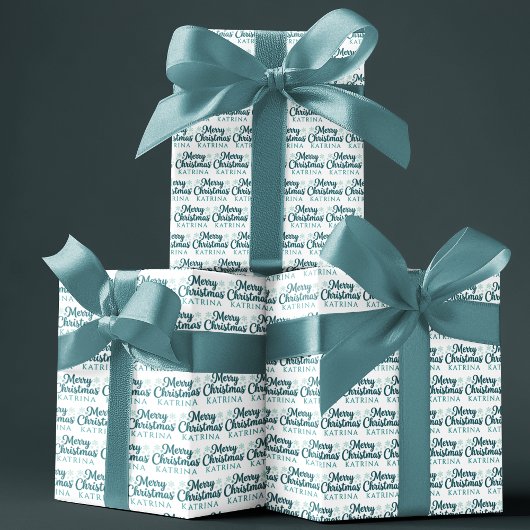 Personalisiertes Weihnachtspapier Geschenkpapier Set