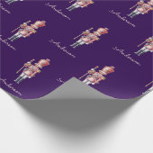 Personalisiertes Weihnachtspapier Nussknacker Geschenkpapier (Ecke)