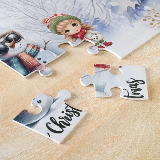Personalisiertes Weihnachtspuzzle Puzzle (Seite)