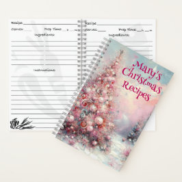 Personalisiertes Weihnachtsrezeption Notizblock