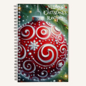 Personalisiertes Weihnachtsrezeption Notizblock (Vorderseite)