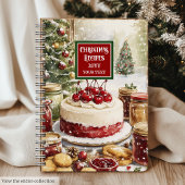 Personalisiertes Weihnachtsrezeptorat für Köche Notizblock