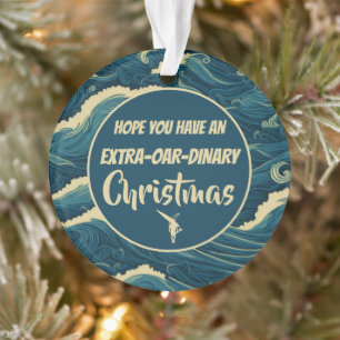 Personalisiertes Weihnachtsruderkomisch Ornament