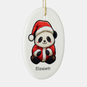 Personalisiertes Weihnachtsschmuck Panda (Rechts)