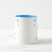 Personalisiertes Weihnachtsschneeflogramm C Tasse (Zentrum)