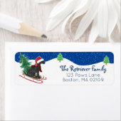 Personalisiertes Weihnachtsschwarzes Labor auf Sch (Insitu)