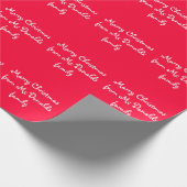 Personalisiertes Weihnachtsverpackungspapier Geschenkpapier (Ecke)