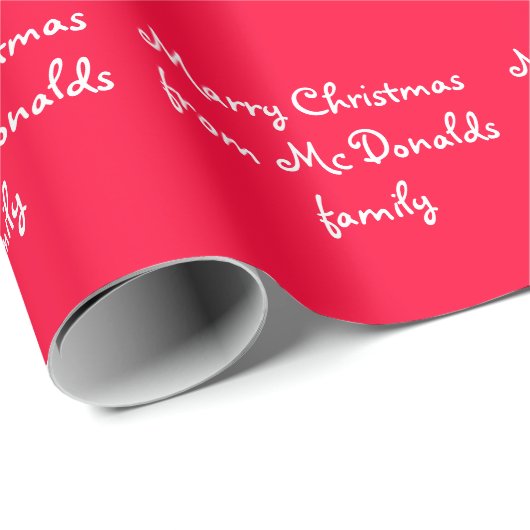 Personalisiertes Weihnachtsverpackungspapier Geschenkpapier (Rolleneckpunkt)