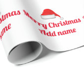 Personalisiertes Weihnachtsverpackungspapier Geschenkpapier (Rolleneckpunkt)