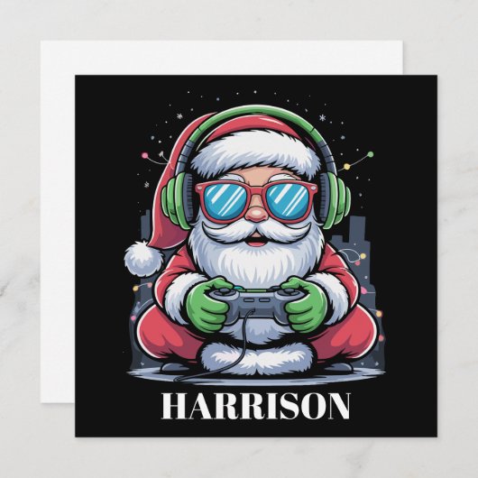 Personalisiertes Weihnachtsvideospiel Weihnachten (Vorne/Hinten)