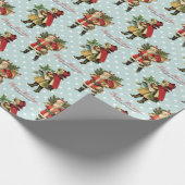 Personalisiertes WeihnachtsVintages Geschenkpapier (Ecke)