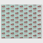 Personalisiertes Weihnachtswackelpapier Geschenkpapier (Flach)