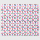 Personalisiertes Weihnachtswackelpapier Geschenkpapier (Flach)