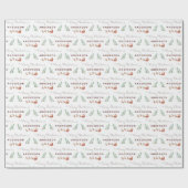 Personalisiertes Weihnachtswackelpapier Geschenkpapier (Flach)