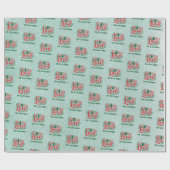 Personalisiertes Weihnachtswackelpapier Geschenkpapier (Flach)