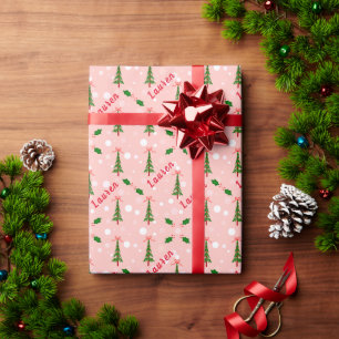 Personalisiertes Weihnachtswackelpapier Geschenkpapier