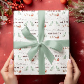 Personalisiertes Weihnachtswackelpapier Geschenkpapier
