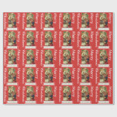 Personalisiertes Weihnachtswackelpapier Geschenkpapier (Flach)