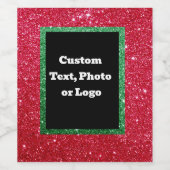 Personalisiertes Weihnachtsweinetikett - Sonderanf Weinetikett (Einzelnes Label)