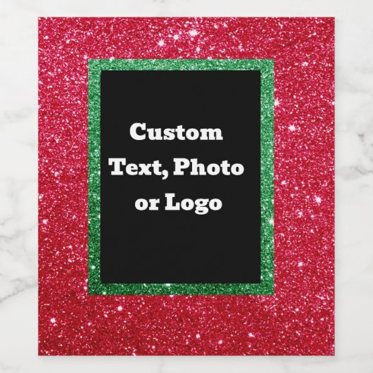 Personalisiertes Weihnachtsweinetikett - Sonderanf Weinetikett (Einzelnes Label)