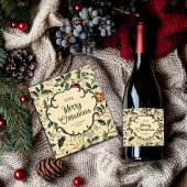 Personalisiertes Weihnachtsweinlabel Weinetikett